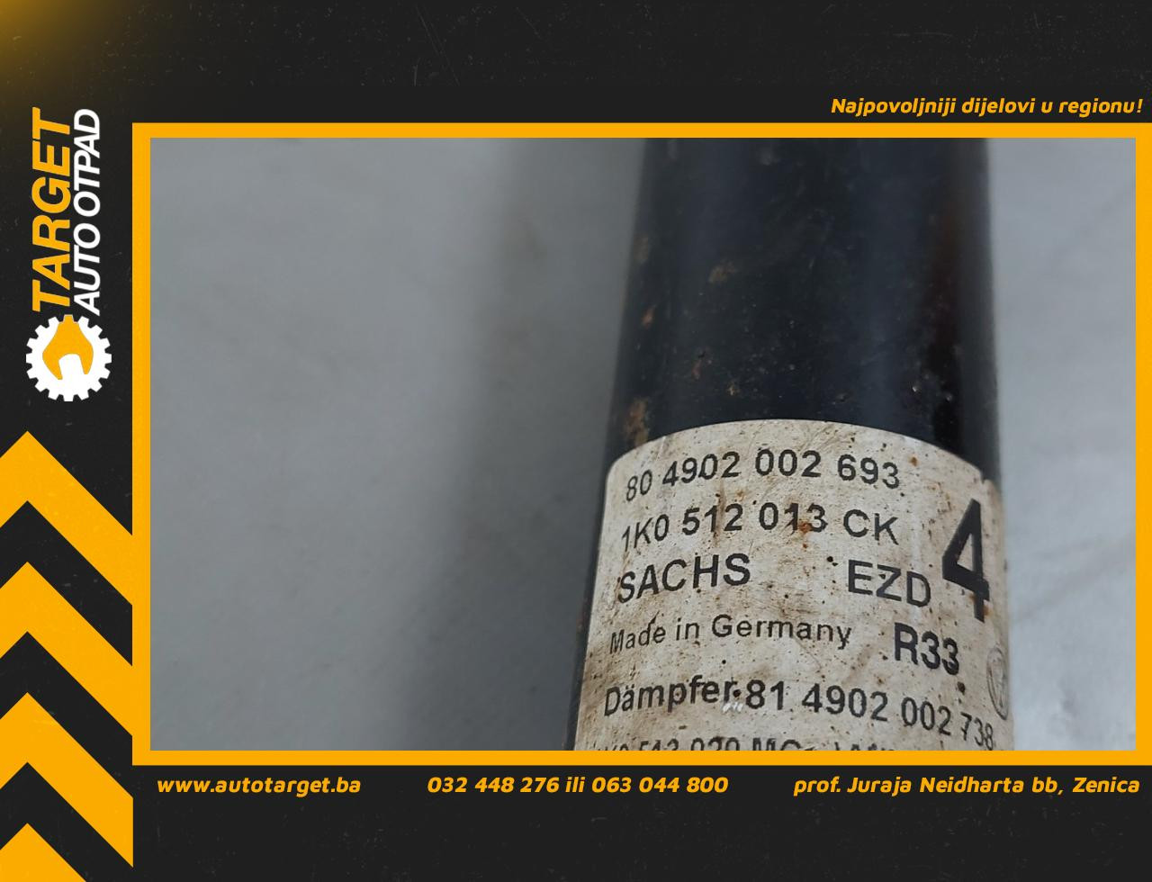 DIJELOVI AMORTIZER VW GOLF PLUS > 09-14 1K0512013CK