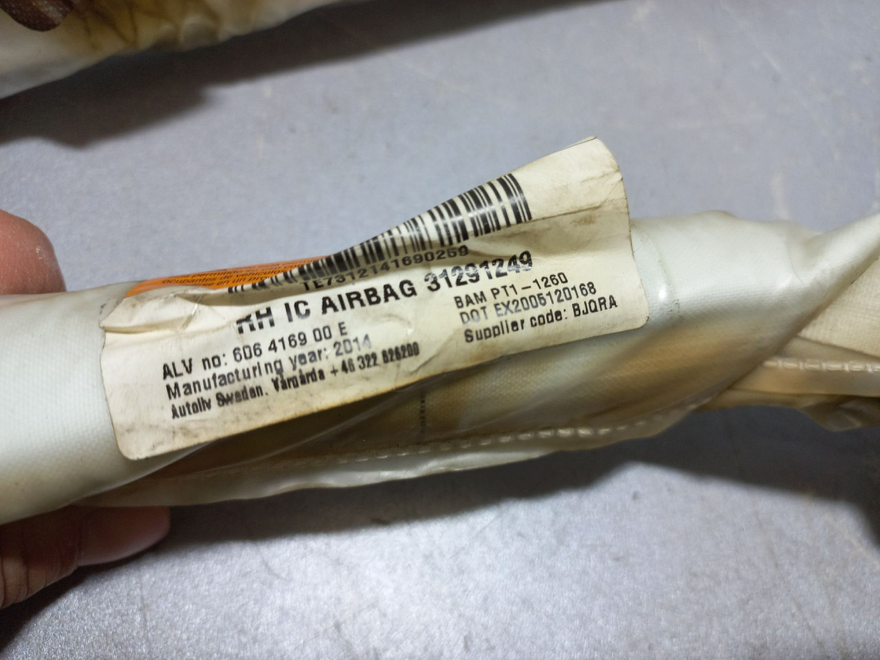 DIJELOVI KROVNI AIRBAG VOLVO V70 > 14-16 31291249