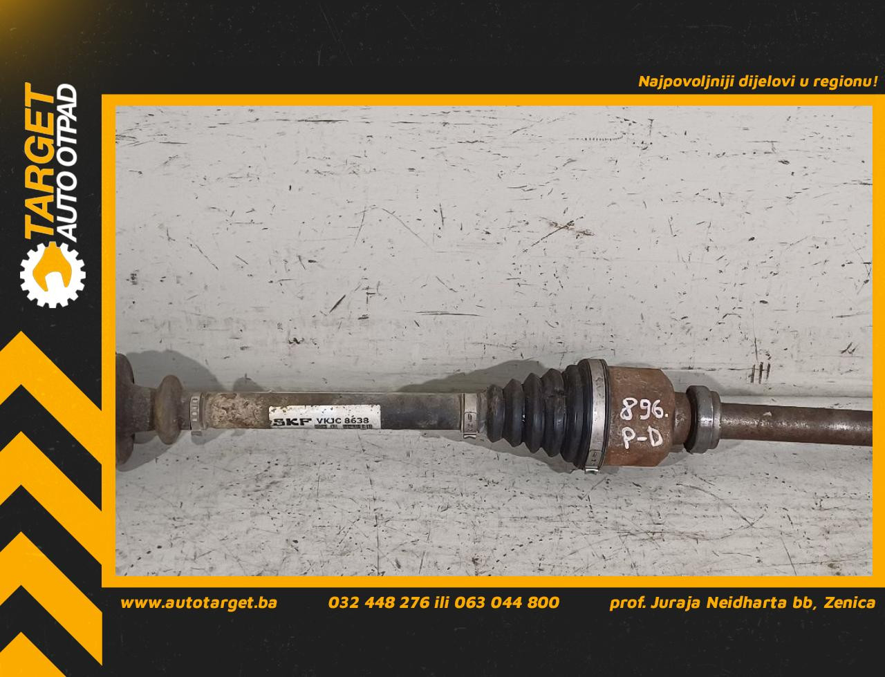 DIJELOVI POLUOSOVINA PEUGEOT 3008 > 09-13 1.6