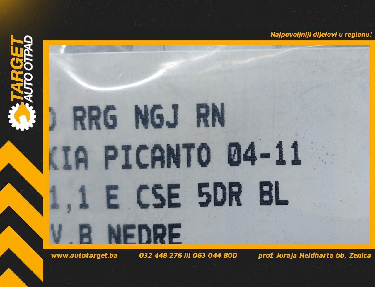 DIJELOVI BAGLAMA KIA PICANTO > 08-10