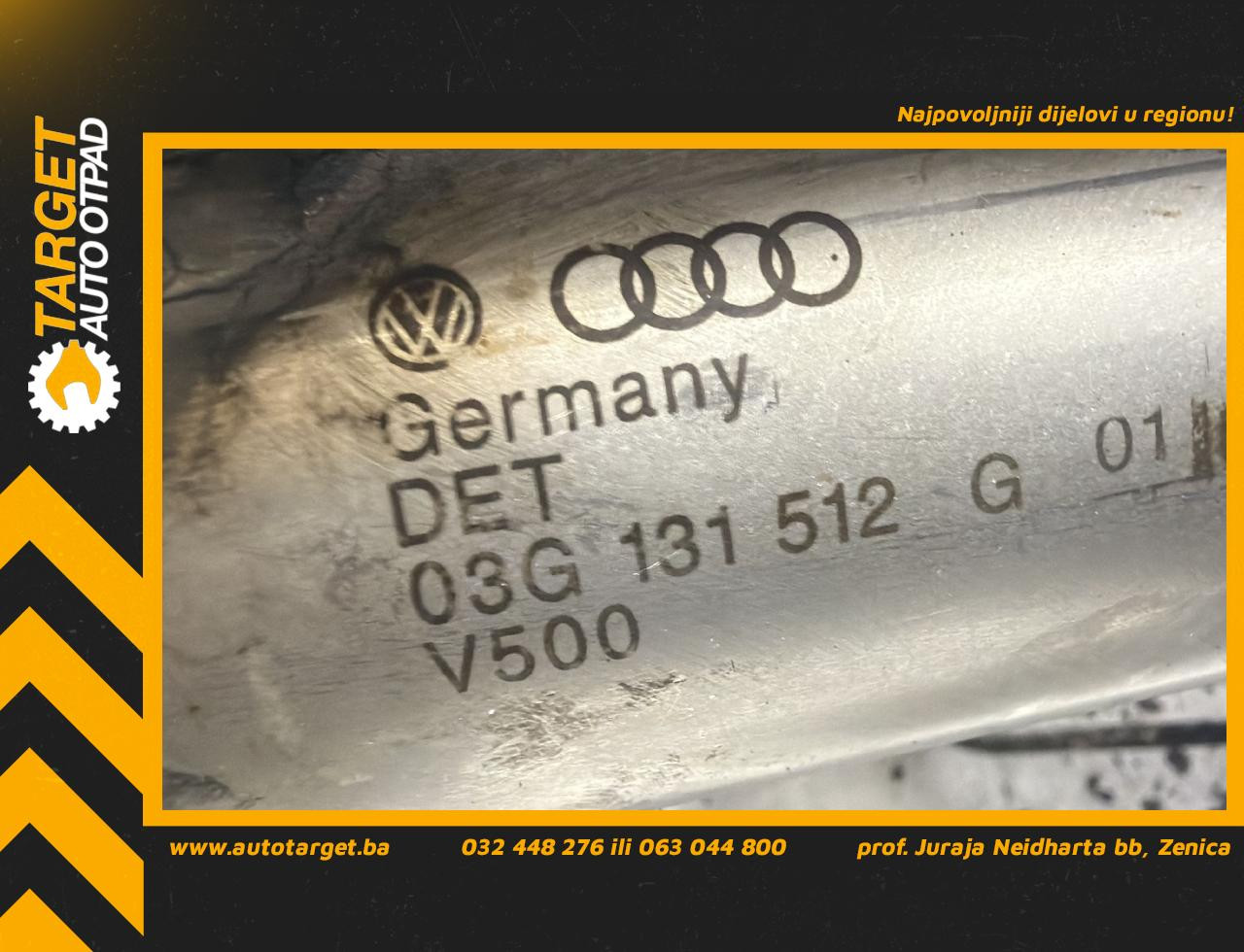 DIJELOVI HLADNJAK EGR VENTILA VW GOLF 5 > 03-08 2.0 03G131512G