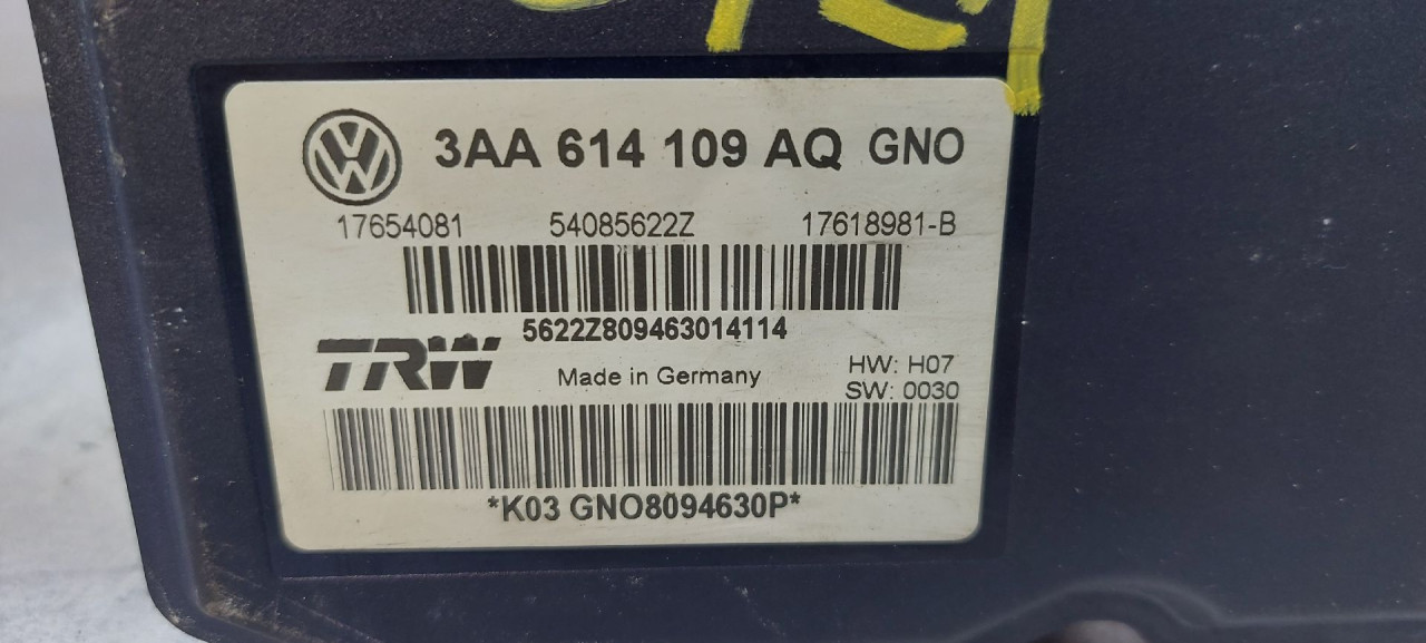 ABS ELEKTRONIKA VW PASSAT B7 > 10-14 3AA614109AQ
