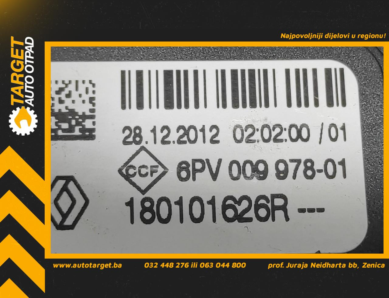 DIJELOVI PAPUCICA GASA RENAULT MASTER > 10-14 2.3 180101626R