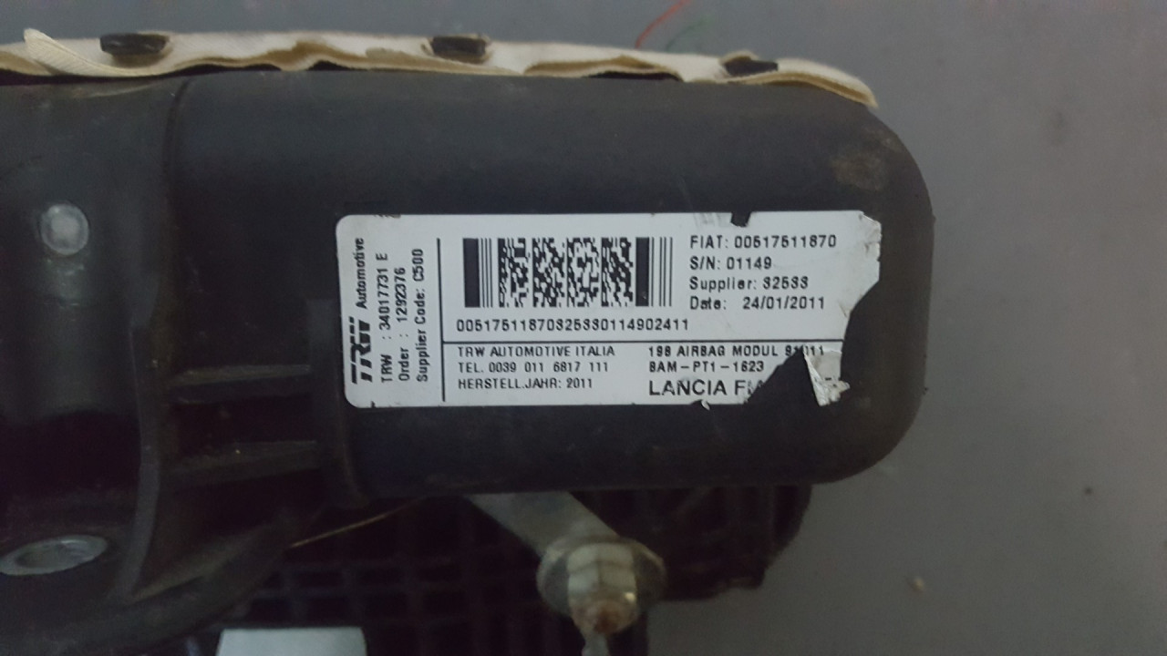 AIRBAG SUVOZACA FIAT BRAVO > 07-14 34017735C