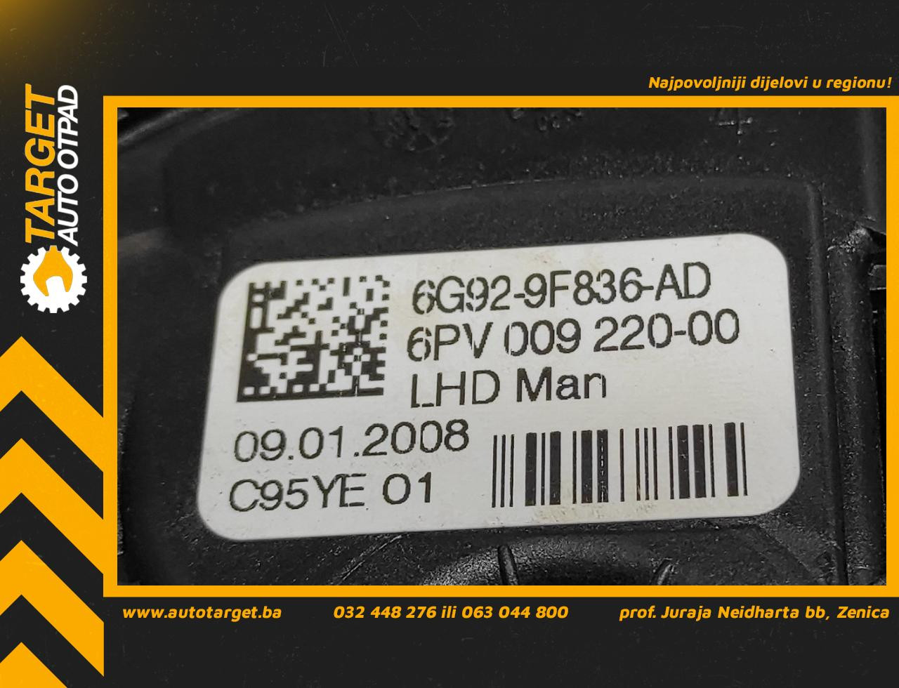 DIJELOVI PAPUCICA GASA VOLVO V70 > 08-11 6G929F836AD