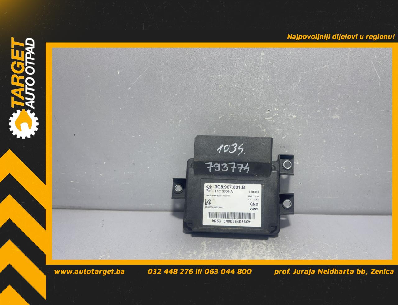 DIJELOVI ELEKTRONIKA MODUL VW PASSAT B6 > 05-10 1.4 3C8907801B
