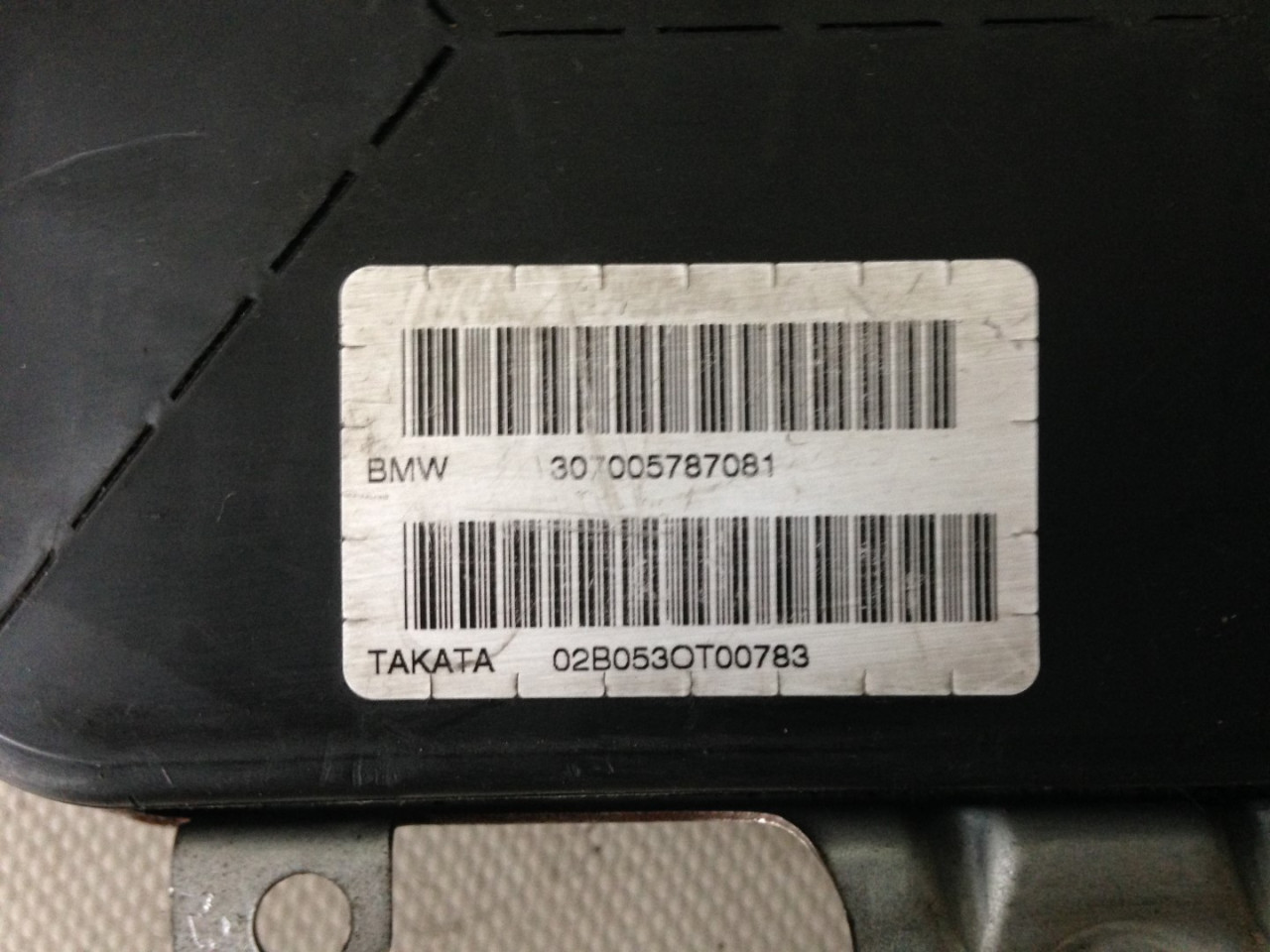 AIRBAG SJEDISTA BMW SERIJA 3 (E46) > 02-05 307005787081