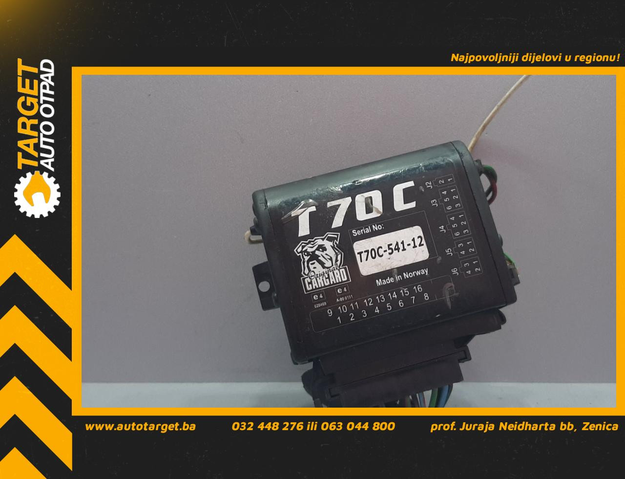 DIJELOVI ELEKTRONIKA ALARMA T70C