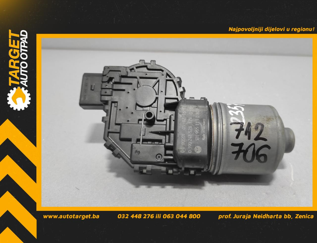 MOTORIC PREDNJEG BRISACA VW PASSAT B5 > 00-05 3B1955113