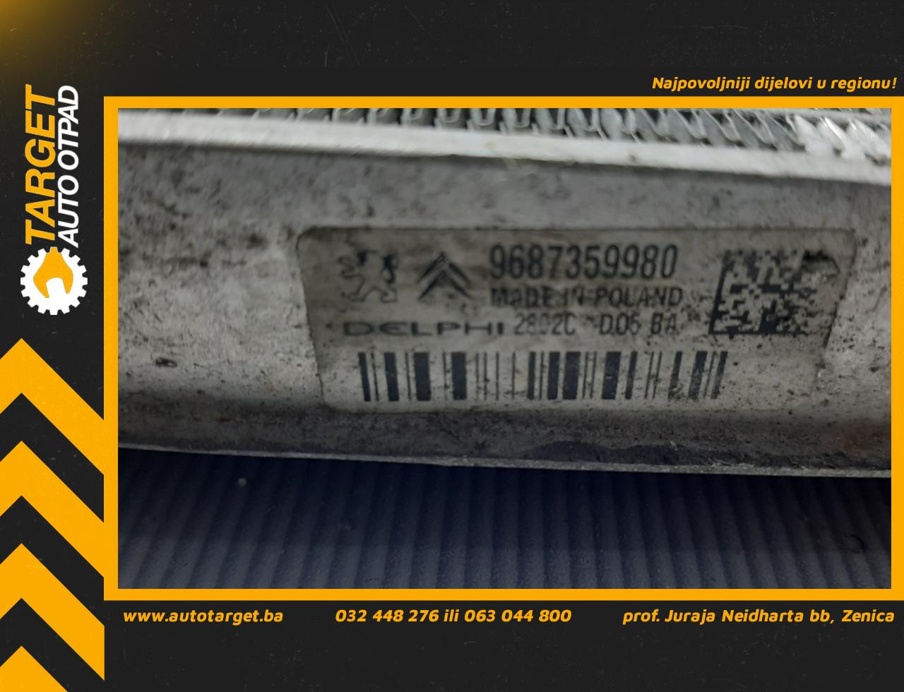 DIJELOVI HLADNJAK VODE PEUGEOT 508 > 11-14 9687359980