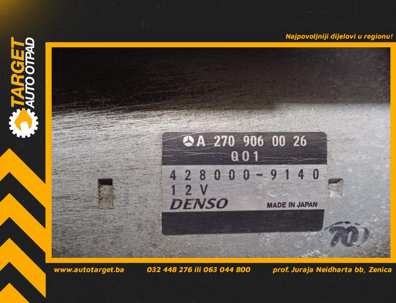 DIJELOVI ALNASER MERCEDES B KLASA (W246) > 14-19 1.8 A2709060026