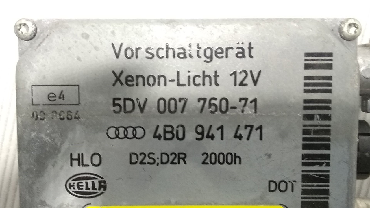 DIJELOVI BALAST FARA AUDI A6 > 08-11 4B0941471