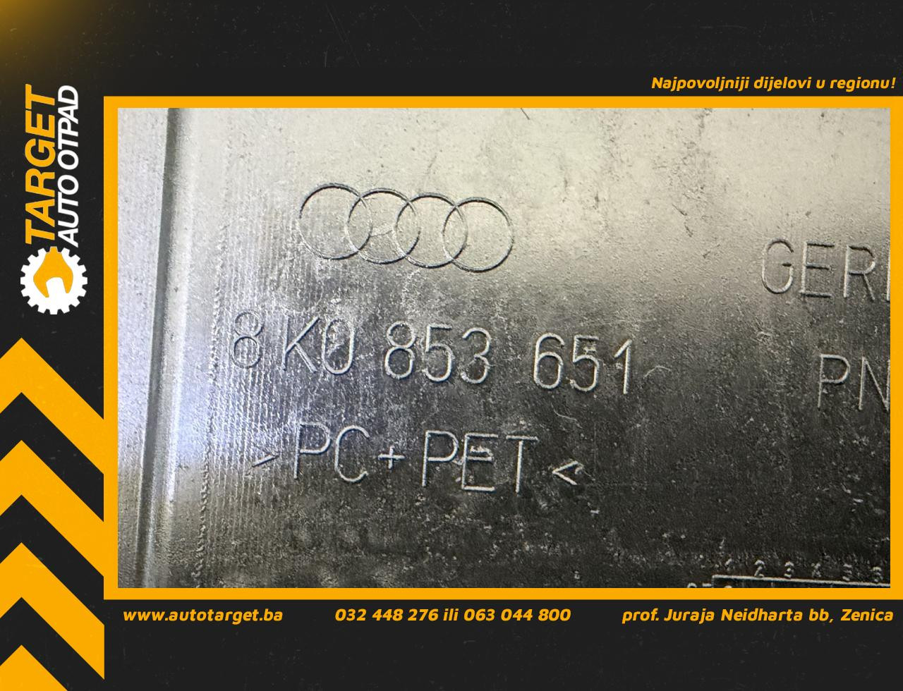 DIJELOVI MASKA AUDI A4 (B8) > 07-11 2.0 8K0853651