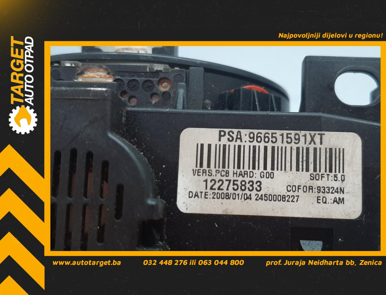 DIJELOVI RUCICE VOLANA PEUGEOT 308 > 07-11 96651591XT