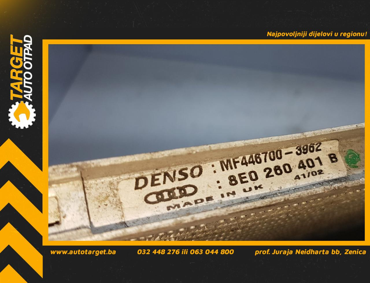 DIJELOVI HLADNJAK KLIME AUDI A4 (B6) > 00-04 8E0260401B