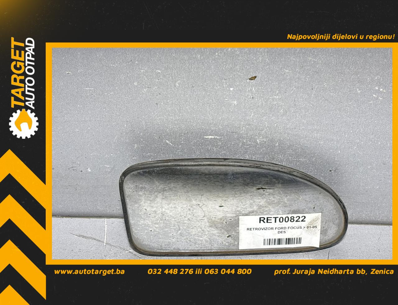 DIJELOVI STAKLO RETROVIZORA FORD FOCUS > 01-05