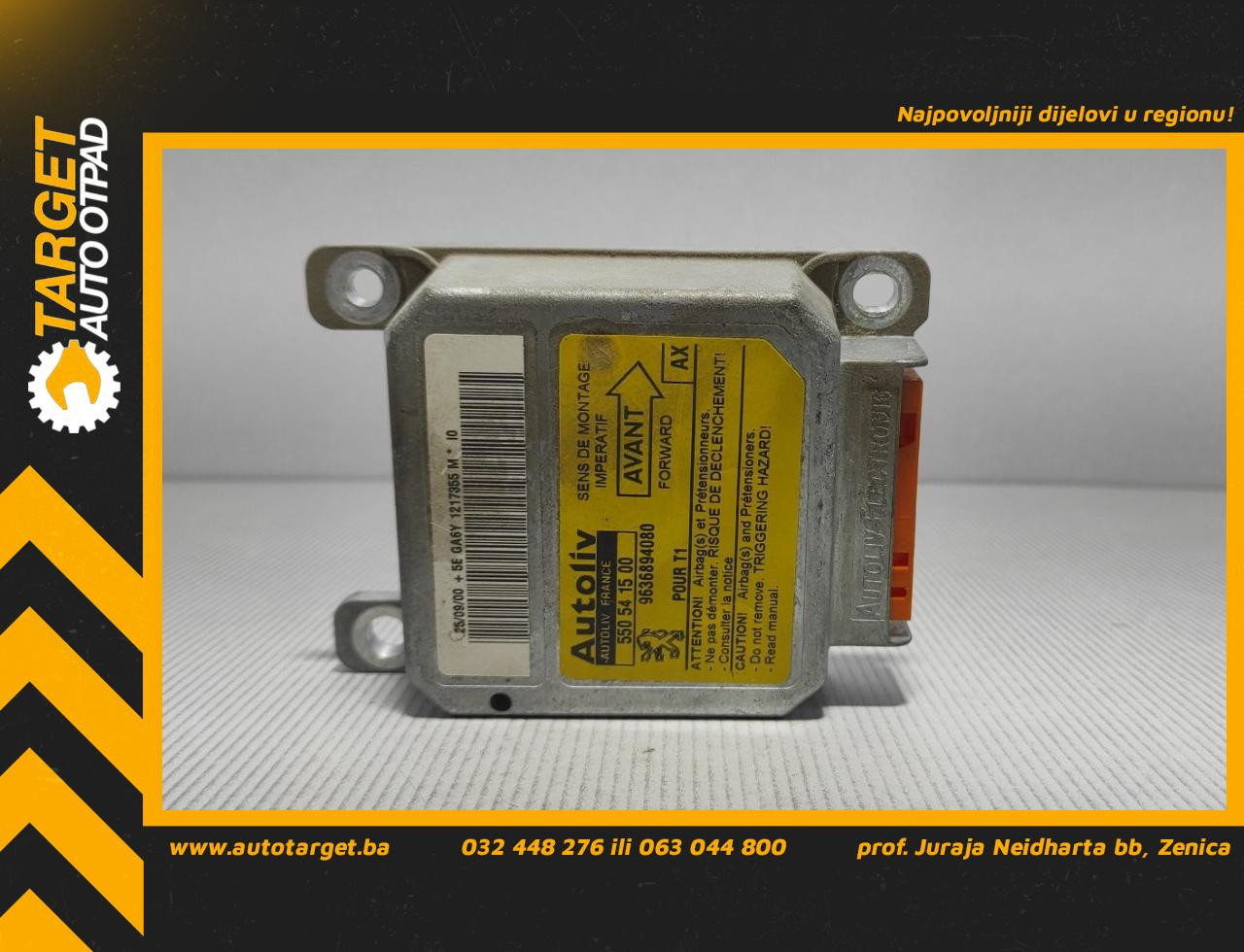 ELEKTRONIKA AIRBAGA PEUGEOT 206 > 98-09 9636894080