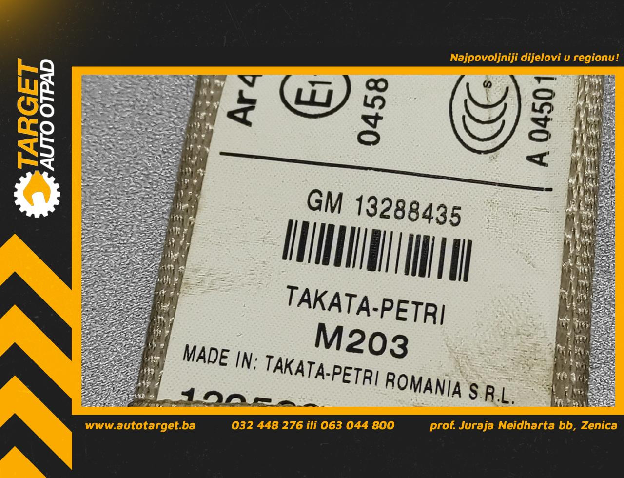 DIJELOVI POJAS OPEL INSIGNIA > 09-13 2.0 GM13288435