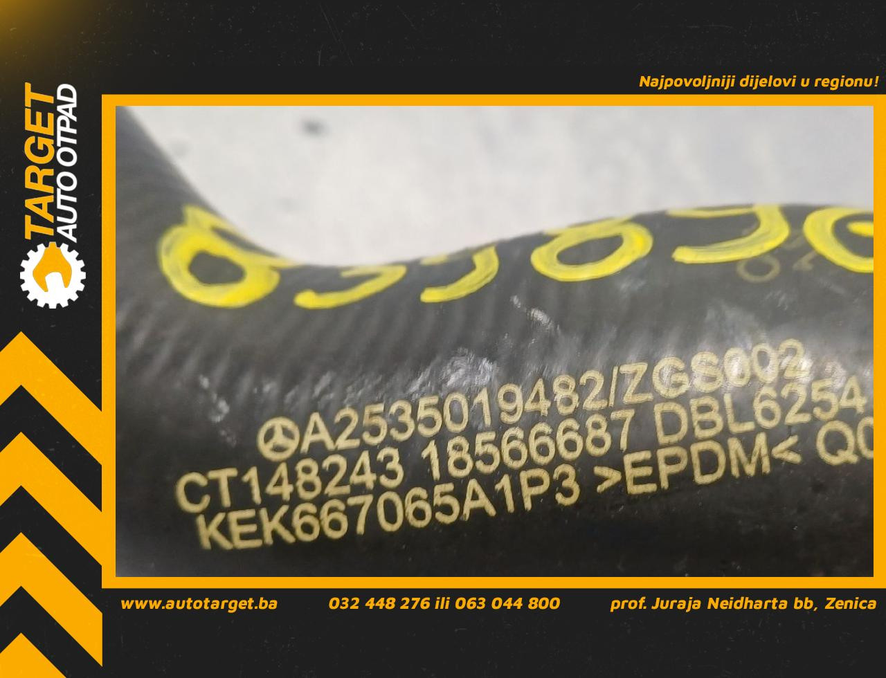 DIJELOVI CRIJEVO MERCEDES GLC (X253) > 16-22 2.2 A2535019482