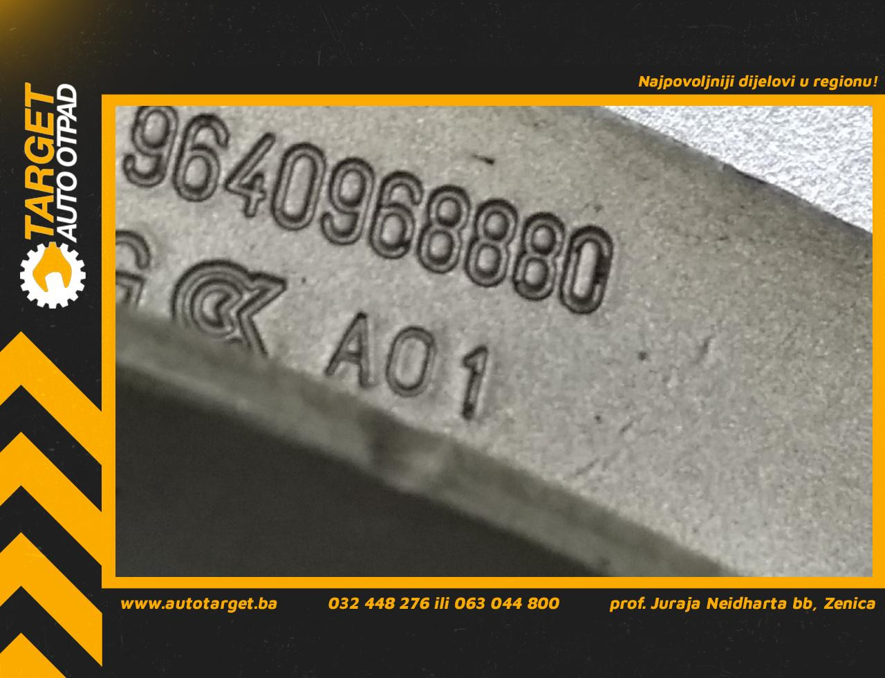 DIJELOVI SKARE OD HAUBE PEUGEOT 407 > 04-07 9640968880