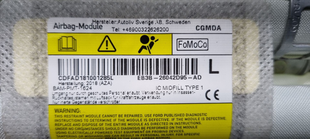 DIJELOVI KROVNI AIRBAG FORD RANGER > 16- EB3B26042D94AD