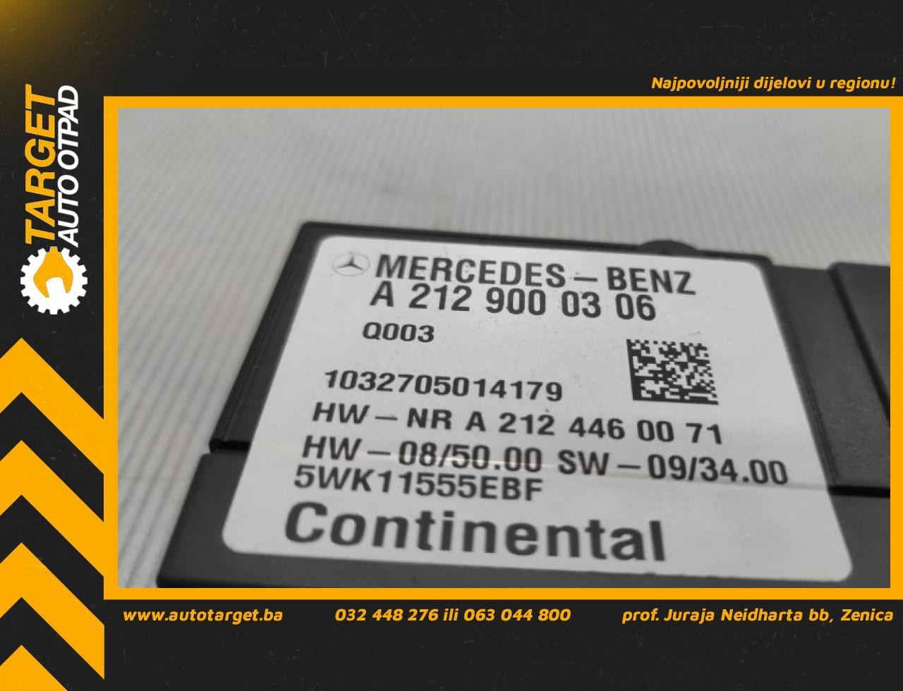 ELEKTRONIKA MODUL MERCEDES C KLASA (W204/S204) > 07-10 A212900030