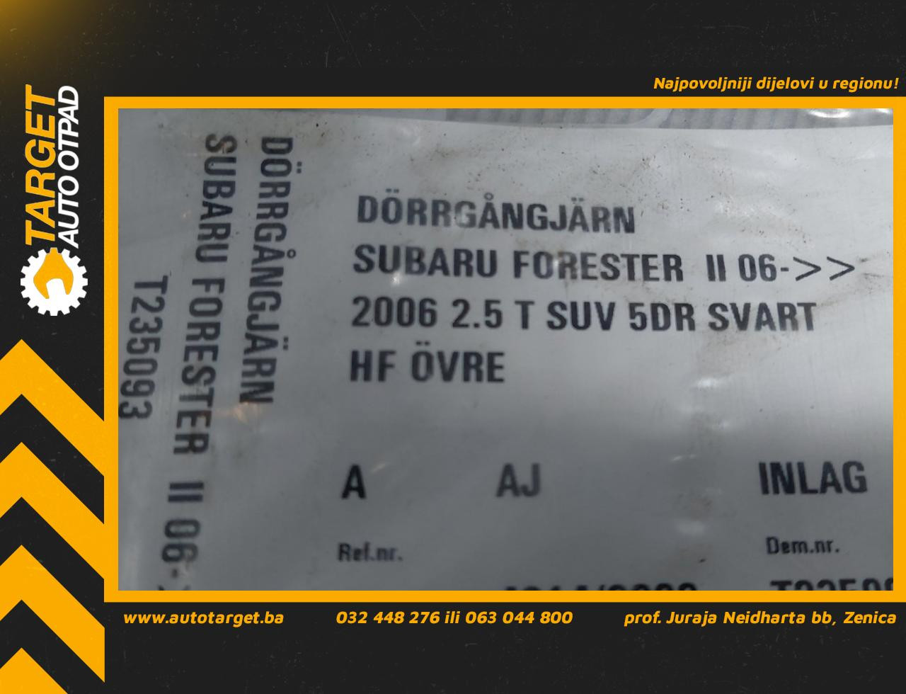 DIJELOVI BAGLAMA SUBARU FORESTER > 06-08