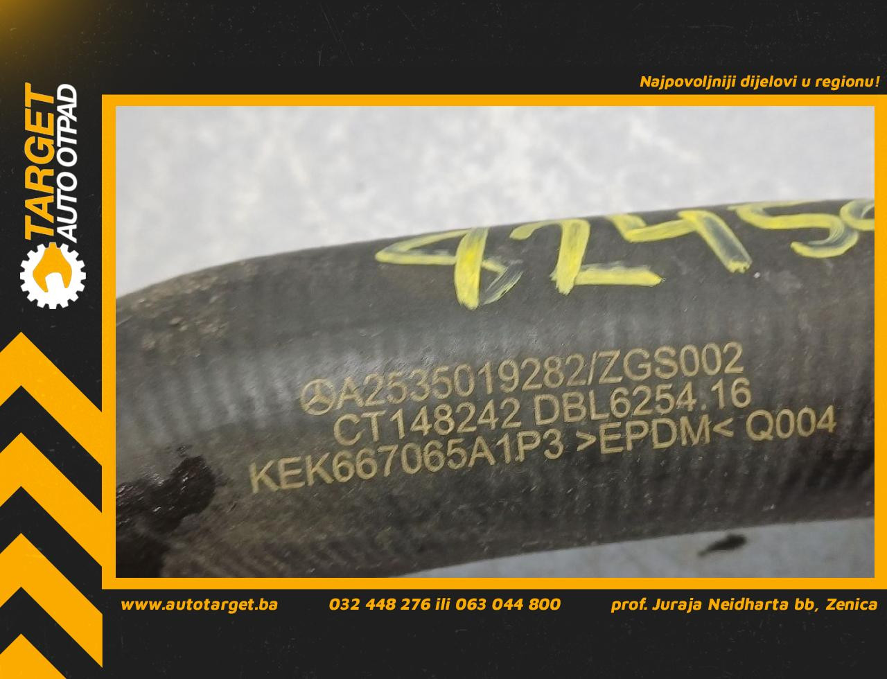 DIJELOVI CRIJEVO MERCEDES GLC (X253) > 16-22 2.2 A2535019282