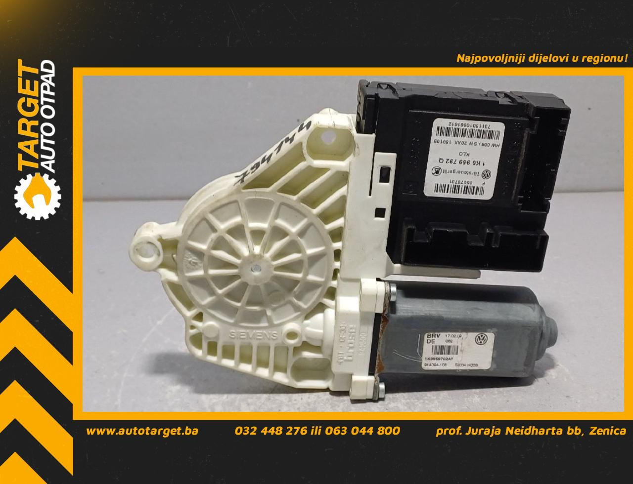 MOTORIC PODIZACA STAKLA VW GOLF 6 > 08-12 1K0959702AF