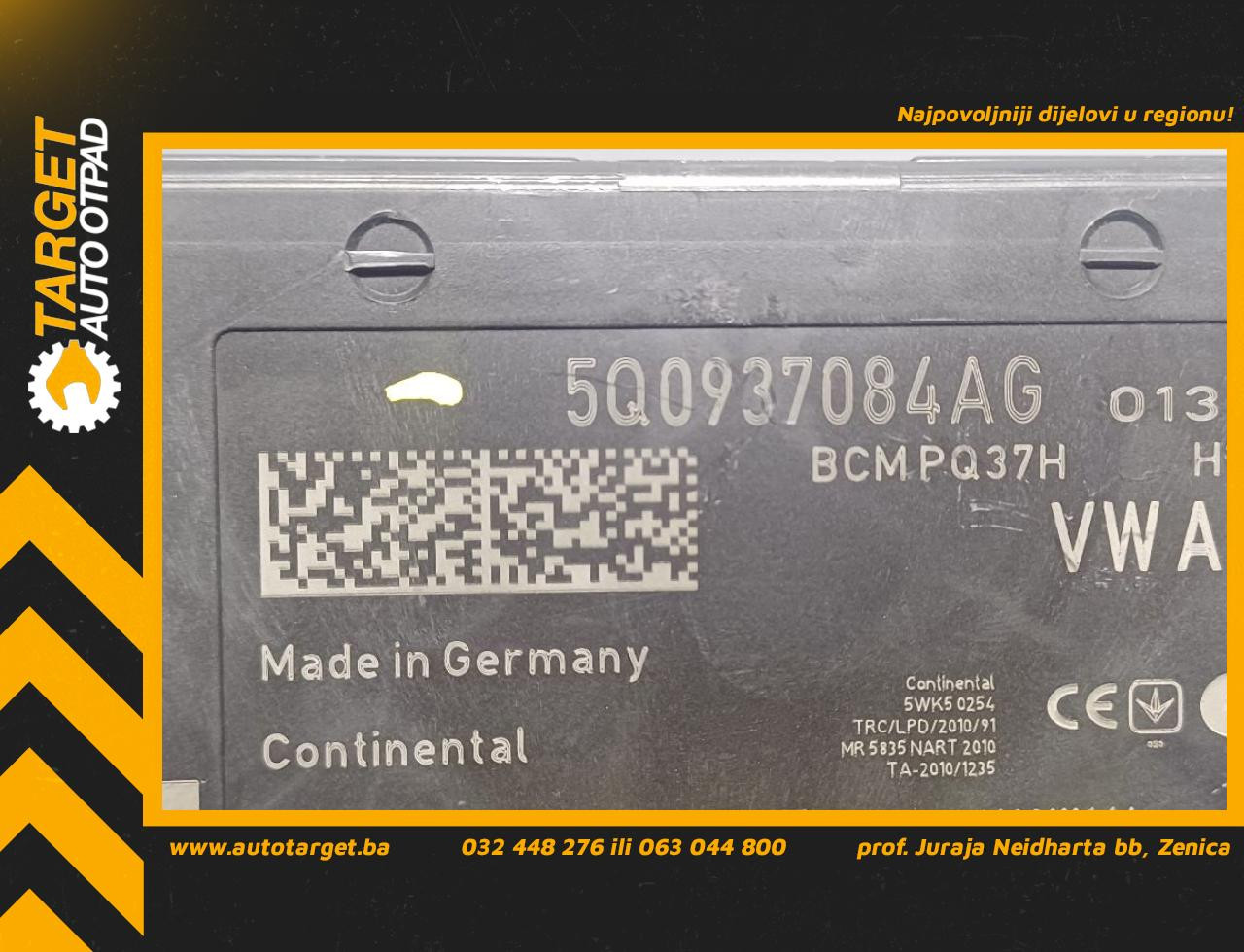 BCM ELEKTRONIKA AUDI A3 (8V1/8VA) > 12-16 5Q0937084AG