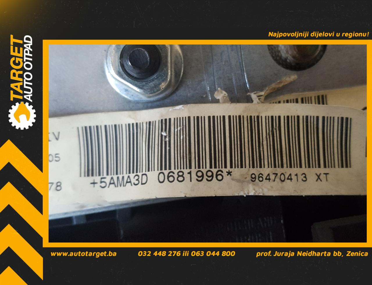 AIRBAG VOLANA CITROEN XSARA PICASSO > 04-12 96470413XT