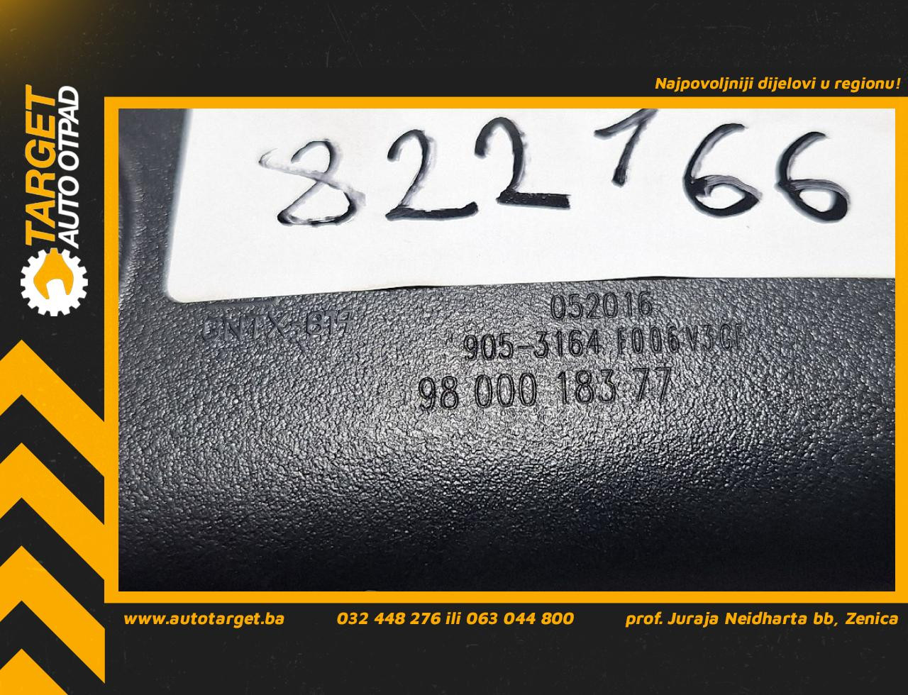 UNUTRASNJI RETROVIZOR PEUGEOT 308 > 17-21 9800018377