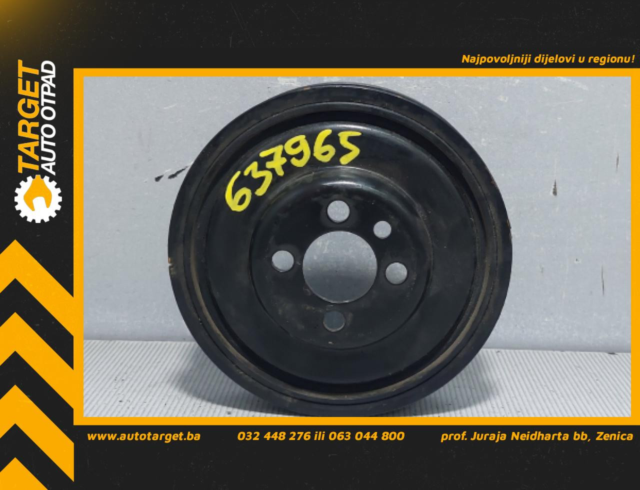 DIJELOVI REMENICA RADILICE SKODA OCTAVIA > 04-08 038105243M
