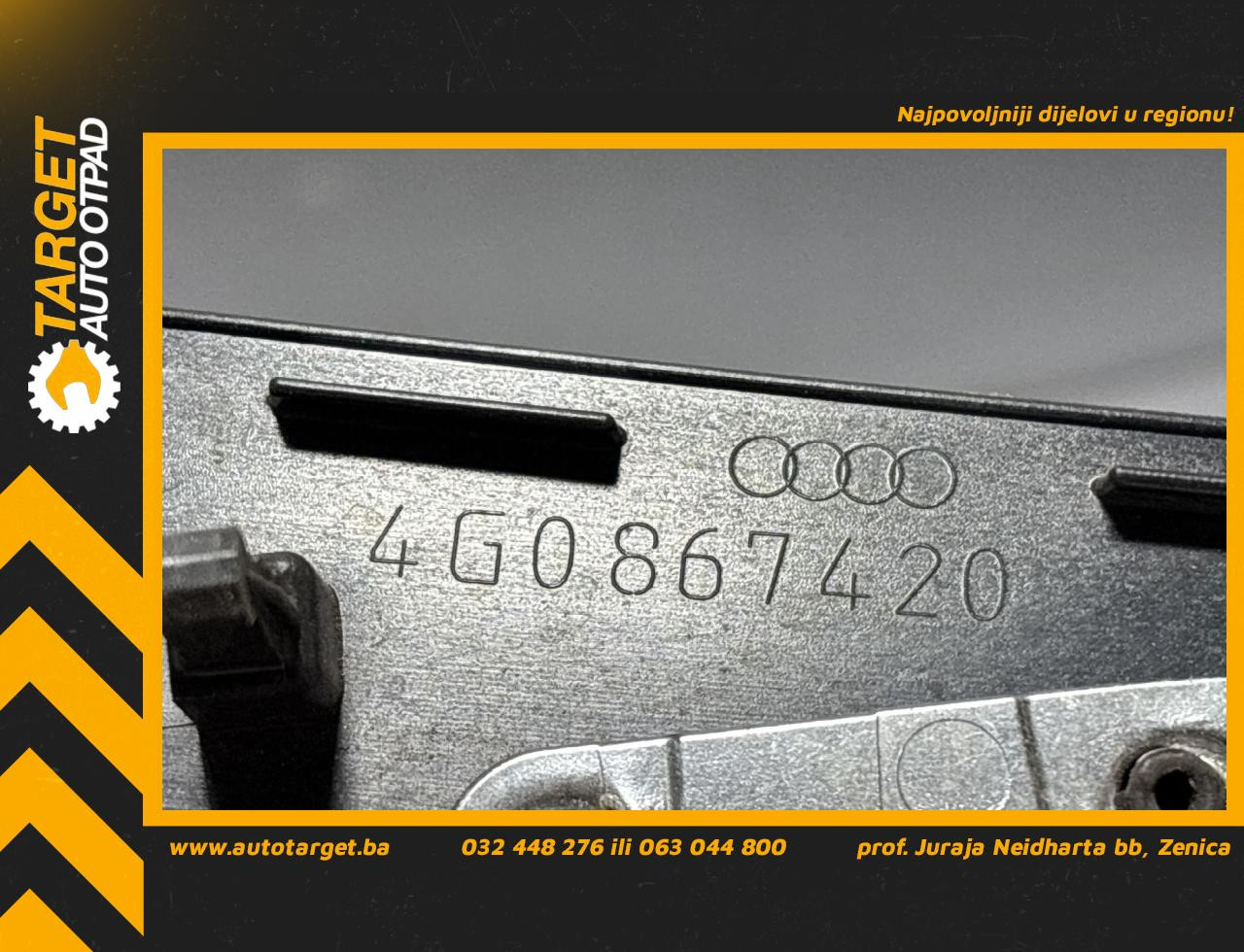 DIJELOVI PLASTIKA AUDI A6 4G > 14-18 2.0 4G0867420
