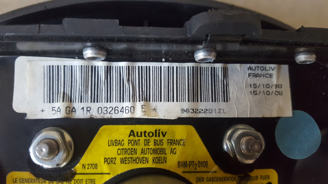 AIRBAG VOLANA CITROEN XSARA > 97-00 96322281ZL