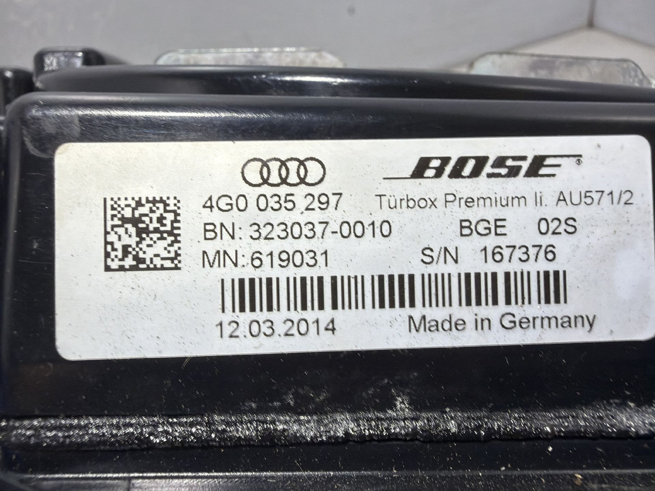 DIJELOVI ZVUCNIK AUDI A6 4G > 14-18 3.0 4G0035297