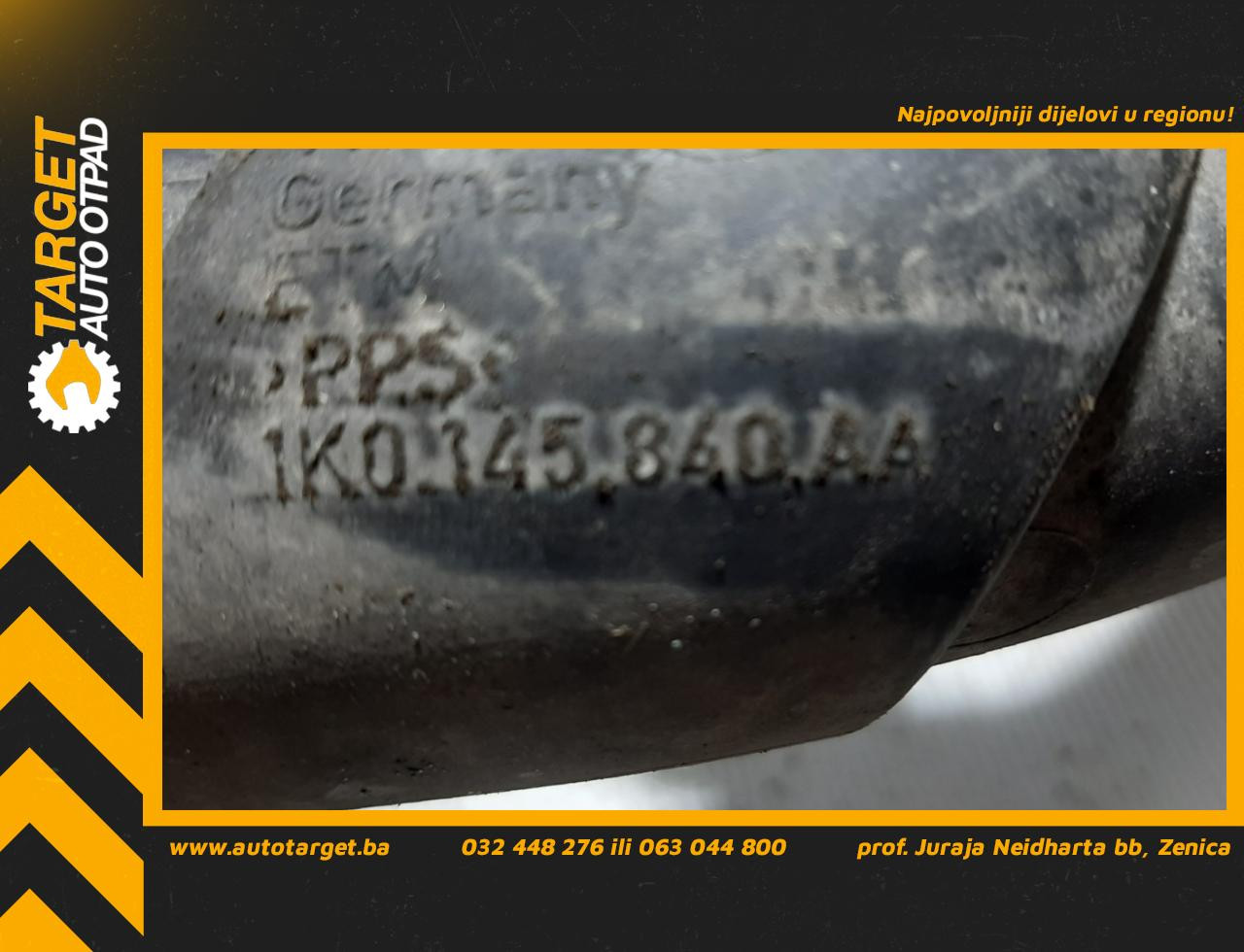 DIJELOVI CRIJEVO INTERKULERA VW PASSAT B7 > 10-14 1K0145840