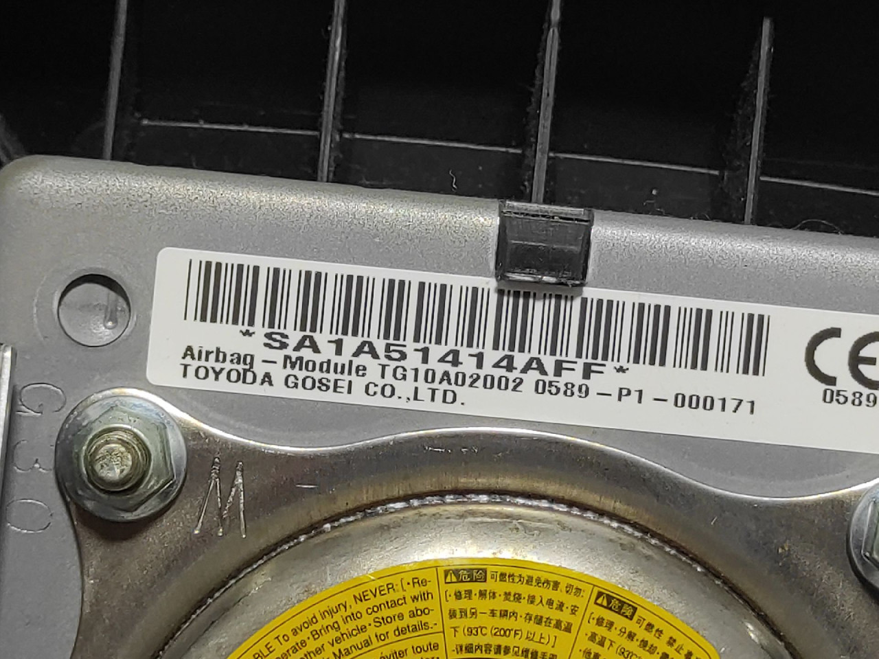 AIRBAG VOLANA TOYOTA PRIUS > 12-15 0589P1000171