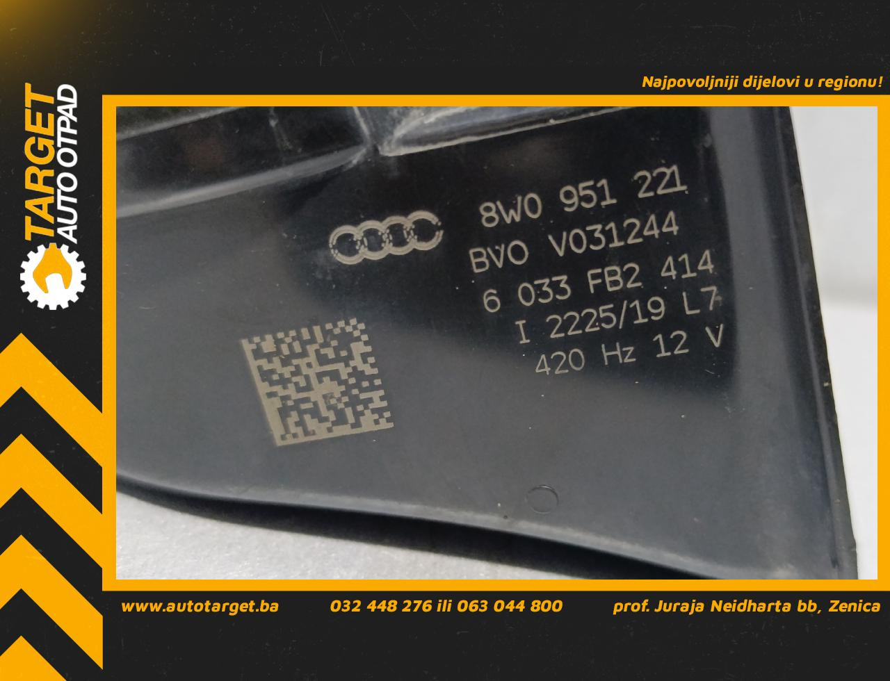 DIJELOVI SIRENA AUDI A4 (B9) > 19- 3.0 8W0951221