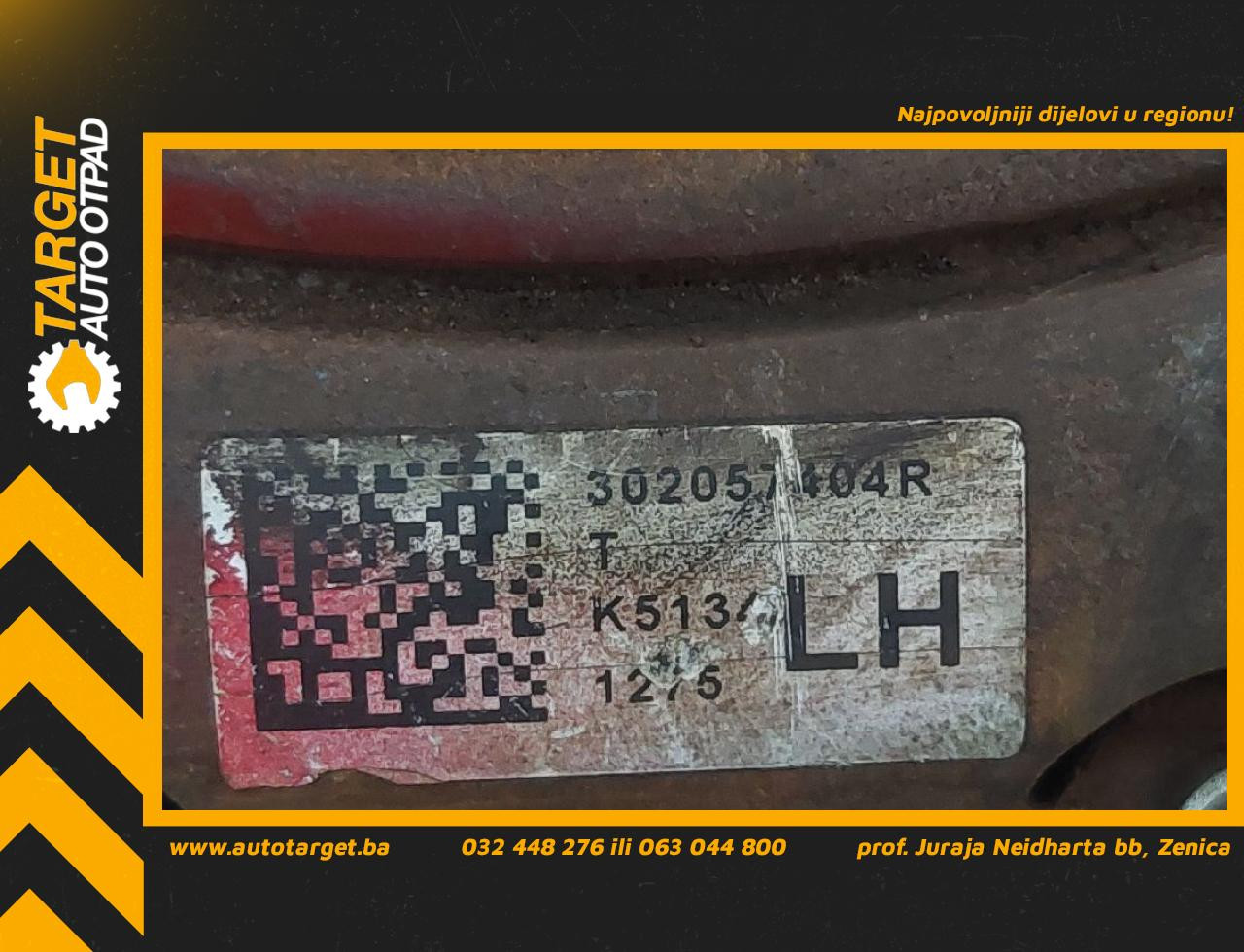 DIJELOVI KORPA DACIA SANDERO > 13-16 1.5 302057404R
