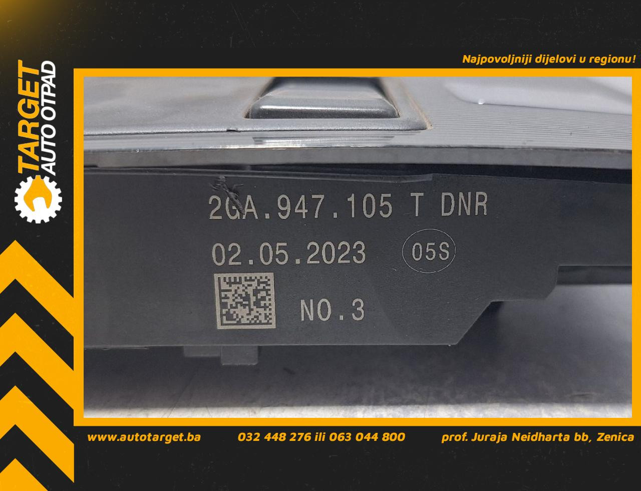 DIJELOVI RASVJETA U KABINI VW T-ROC > 17- 2.0 2GA947105T