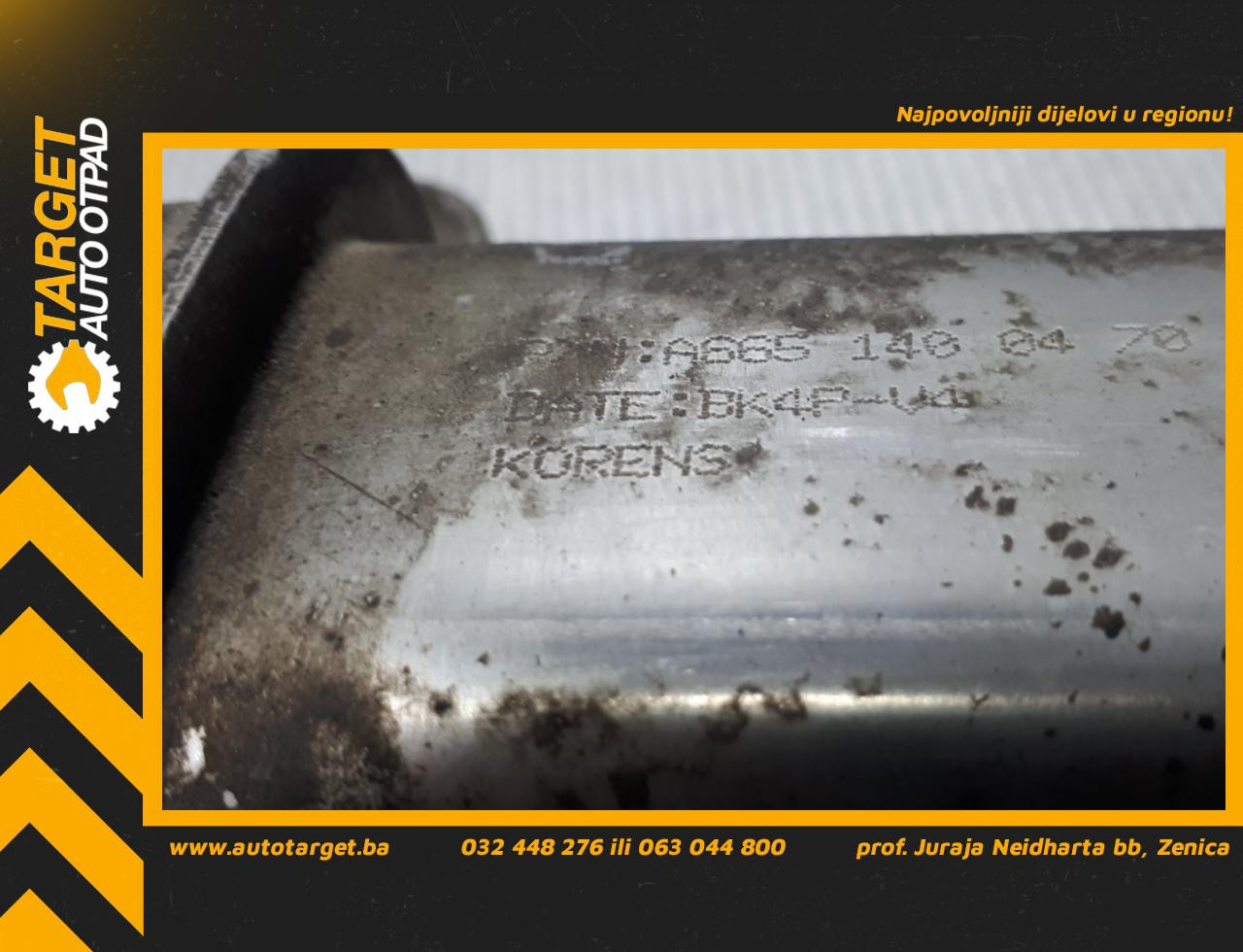 HLADNJAK EGR VENTILA SSANGYONG ACTYON > 06-11 A6651400470