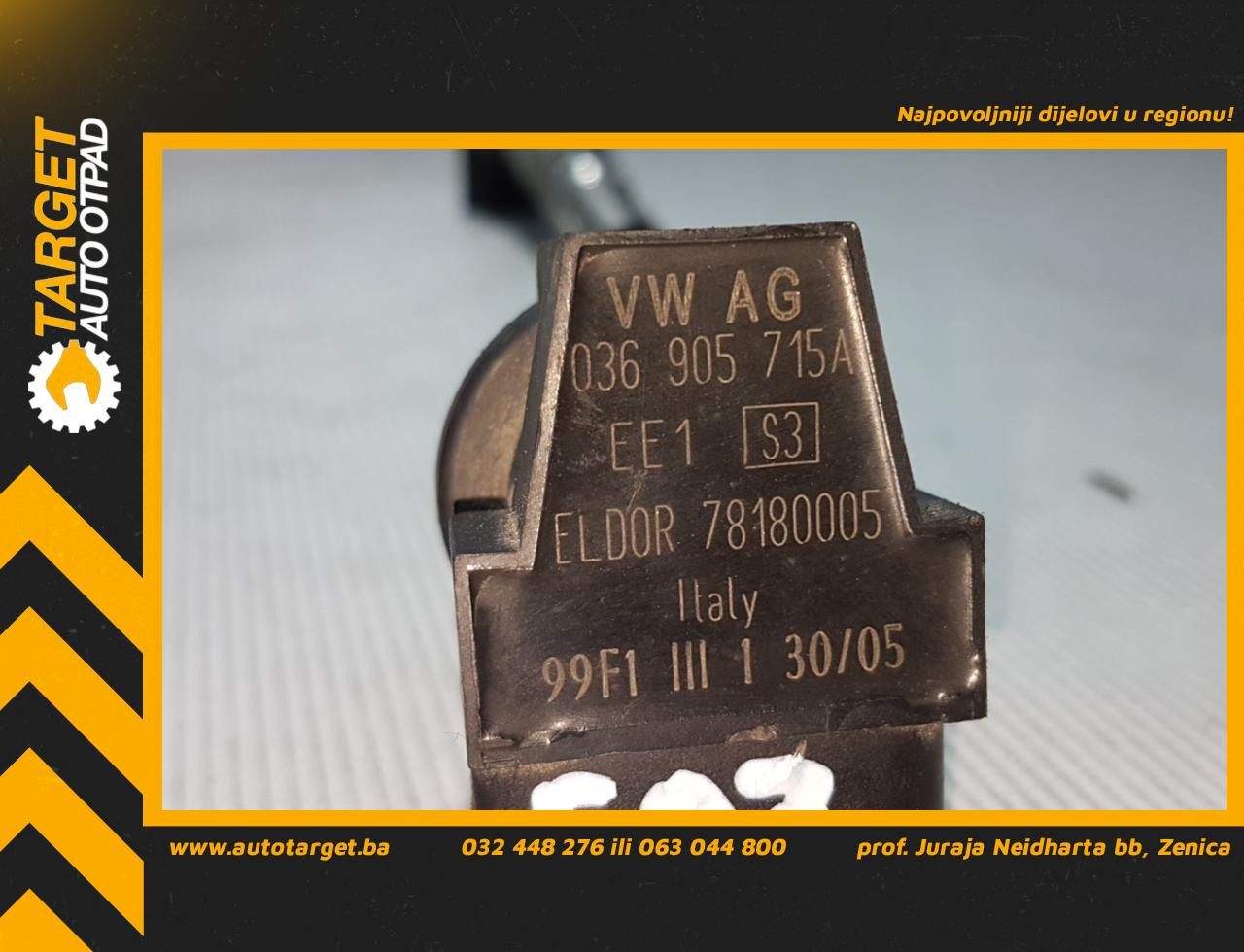 DIJELOVI BOMBINA AUDI A1 > 10-14 1.4 036905715A