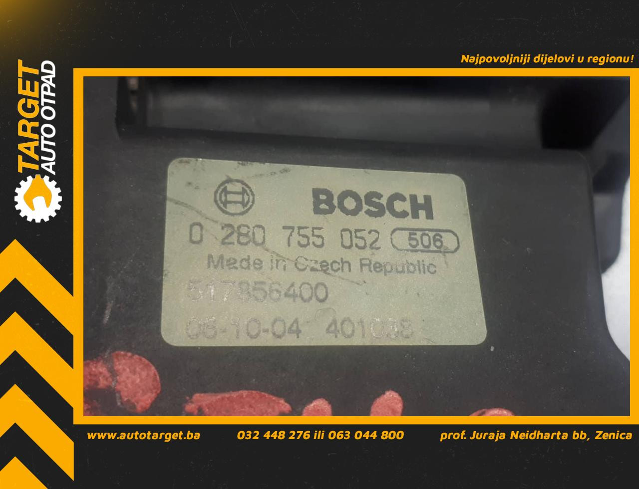 DIJELOVI PAPUCICA GASA FIAT BRAVO > 07-14 0280755052