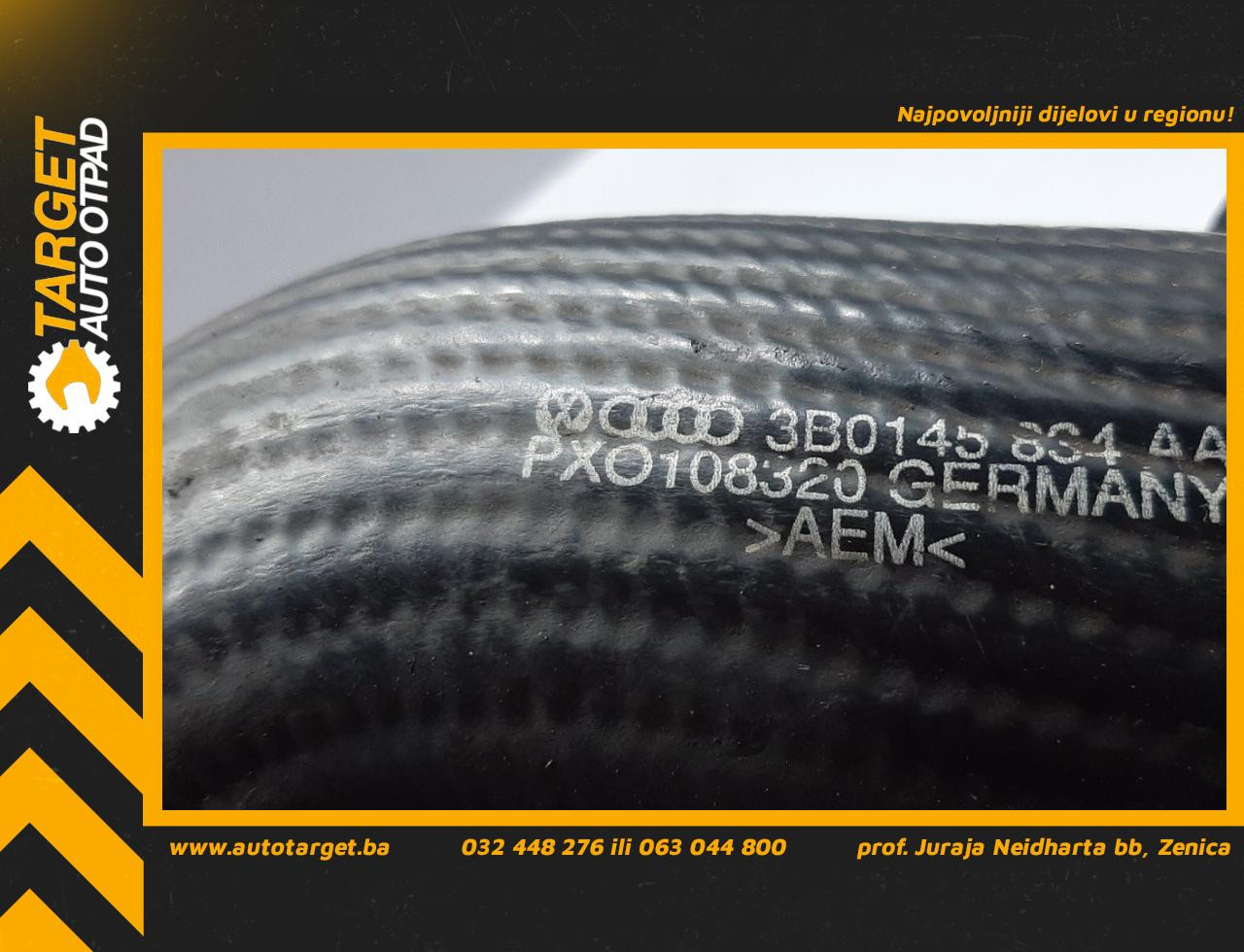 DIJELOVI CRIJEVO TURBINE VW PASSAT B5 > 00-05 3B0145834AA