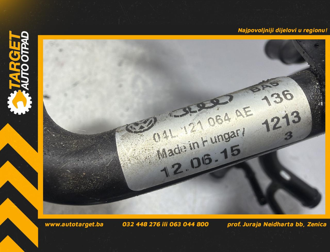 DIJELOVI CRIJEVO VW TIGUAN > 11-15 2.0 04L121064AE
