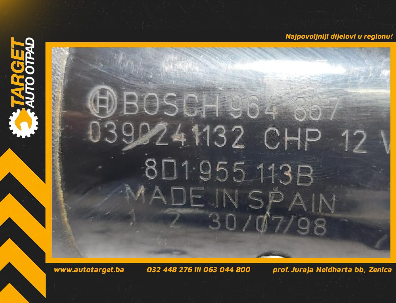 MOTORIC PREDNJEG BRISACA VW PASSAT B5 > 96-00 8D1955113B