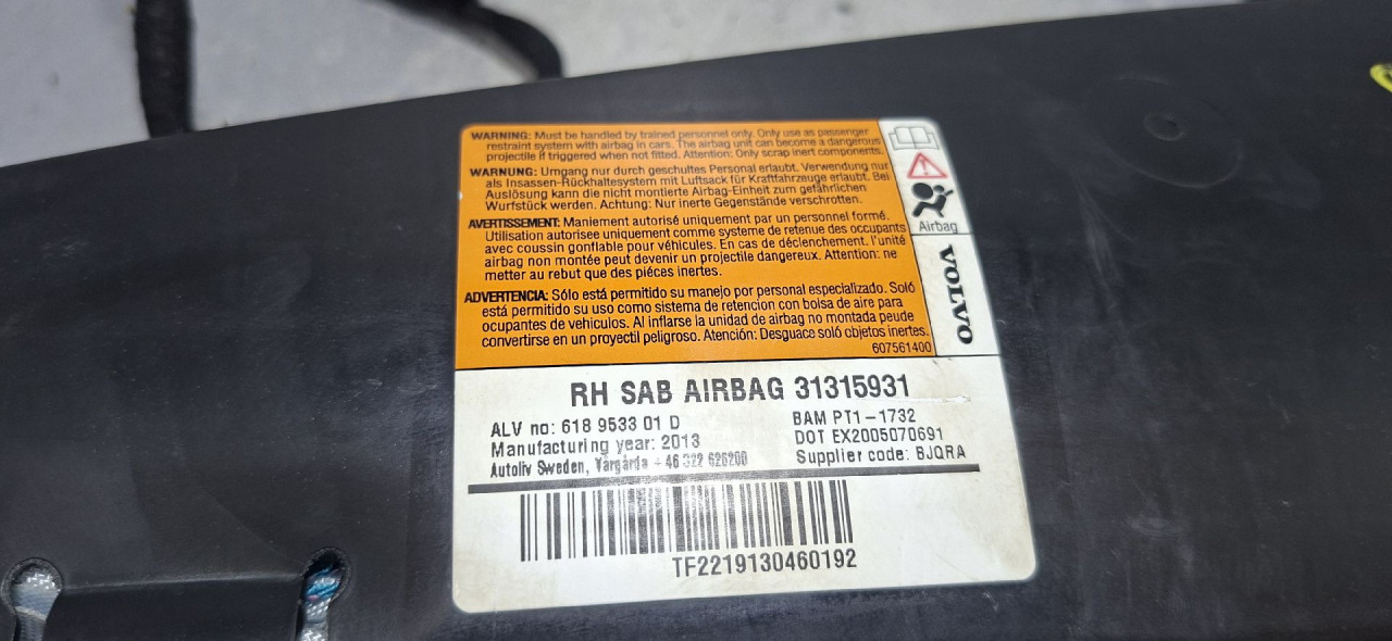 DIJELOVI AIRBAG SJEDISTA VOLVO XC60 > 08-13 2.0 31315931