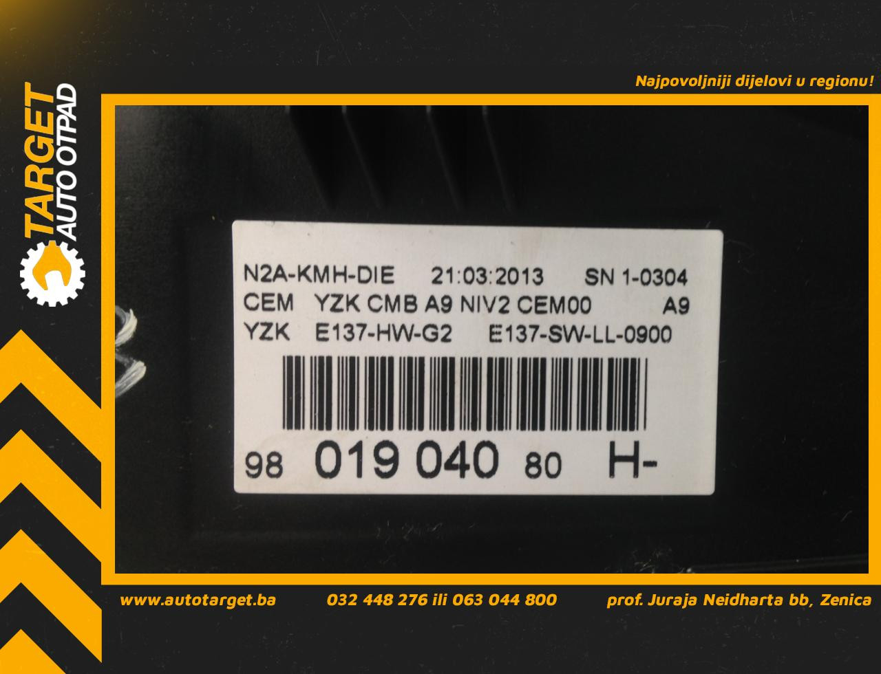 DIJELOVI CELER SAT PEUGEOT 208 > 12-15 PG326053 9801904080