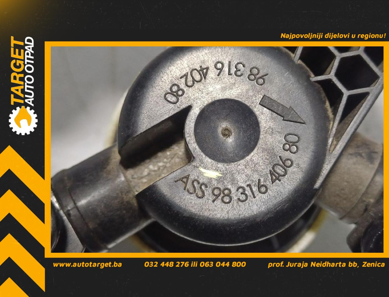DIJELOVI VENTIL TOYOTA PROACE/PROACE VERSO > 16- 2.0 9831640680